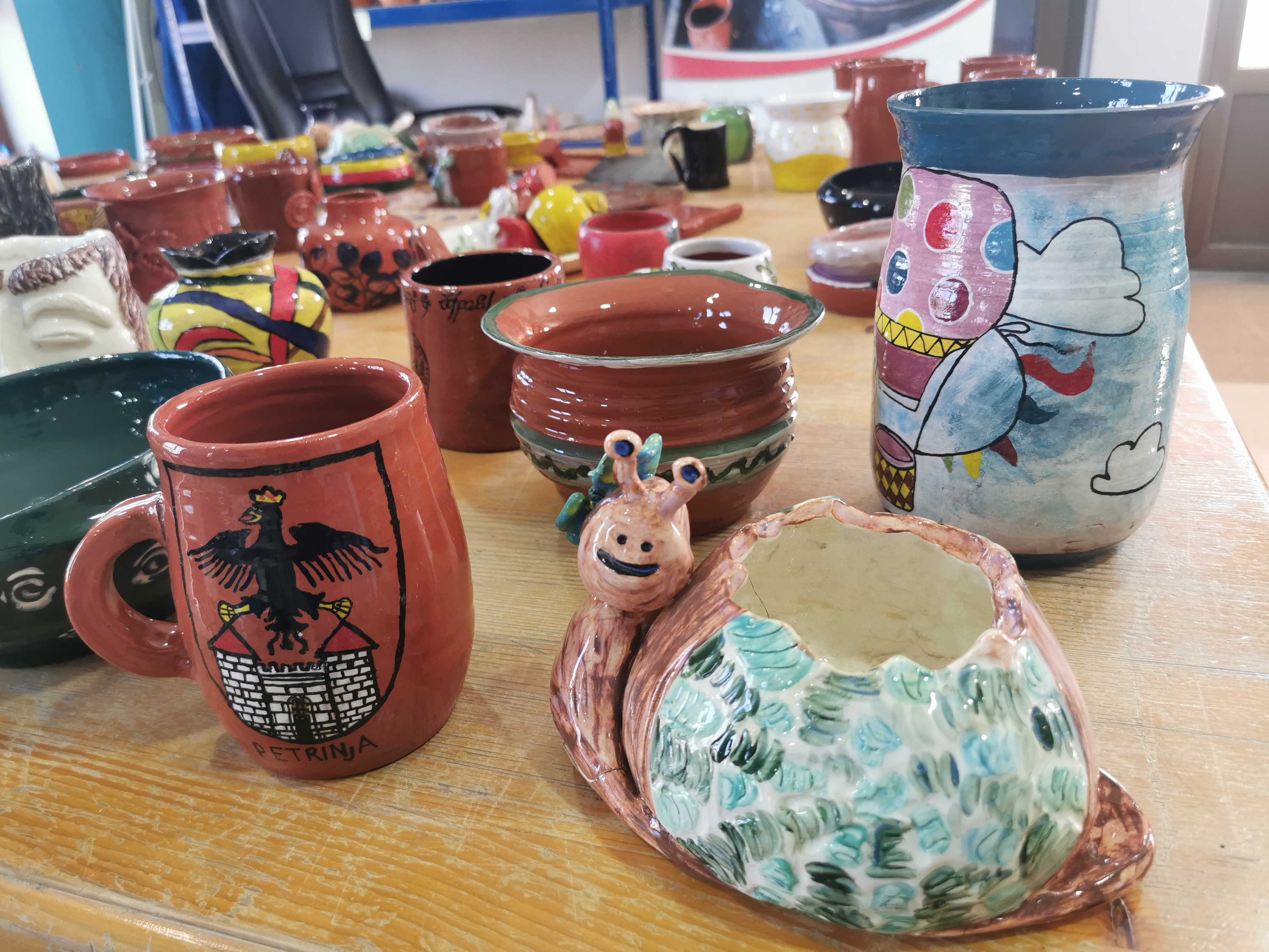 Radovi članova Otvorenog keramičkog ateljea / ožujak 2021